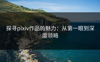 探寻pixiv作品的魅力：从第一眼到深度领略