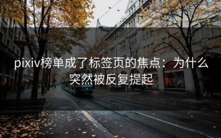 pixiv榜单成了标签页的焦点：为什么突然被反复提起